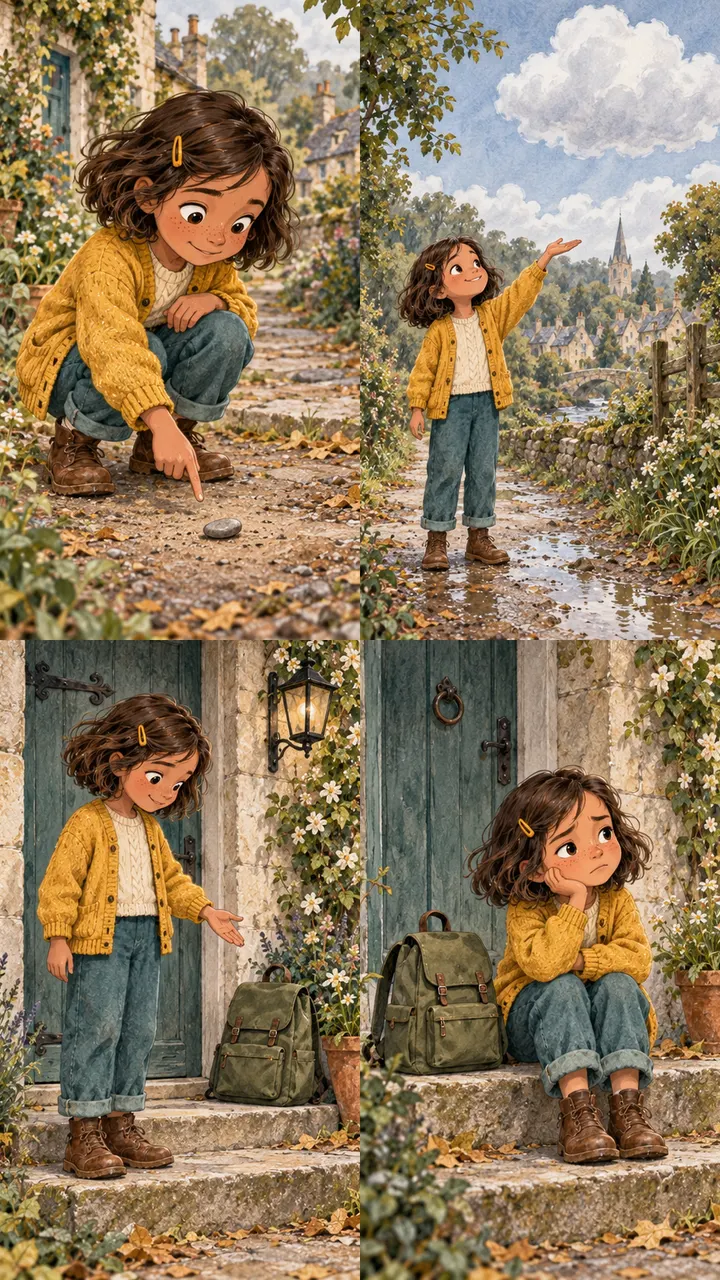 Ellie with failed magic experiments