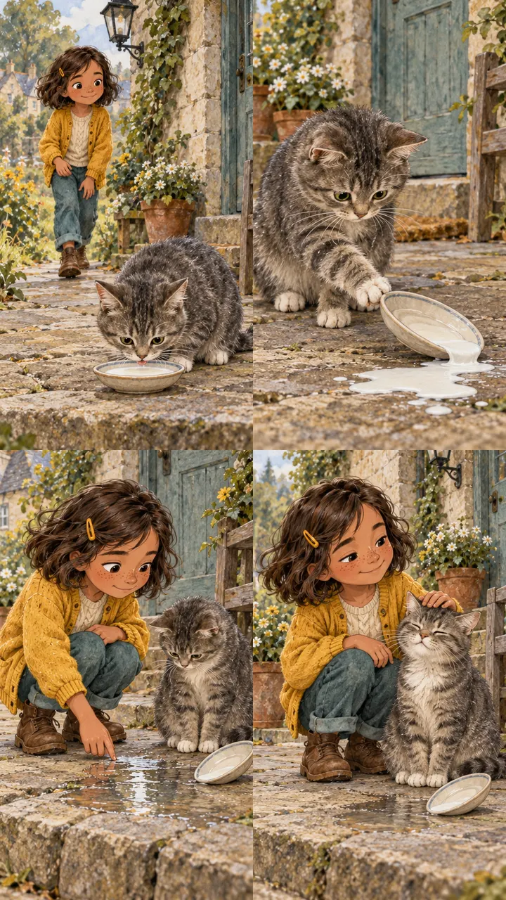 Ellie and the neighbor’s cat