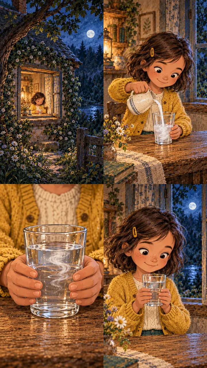 Ellie under moonlight, soft close